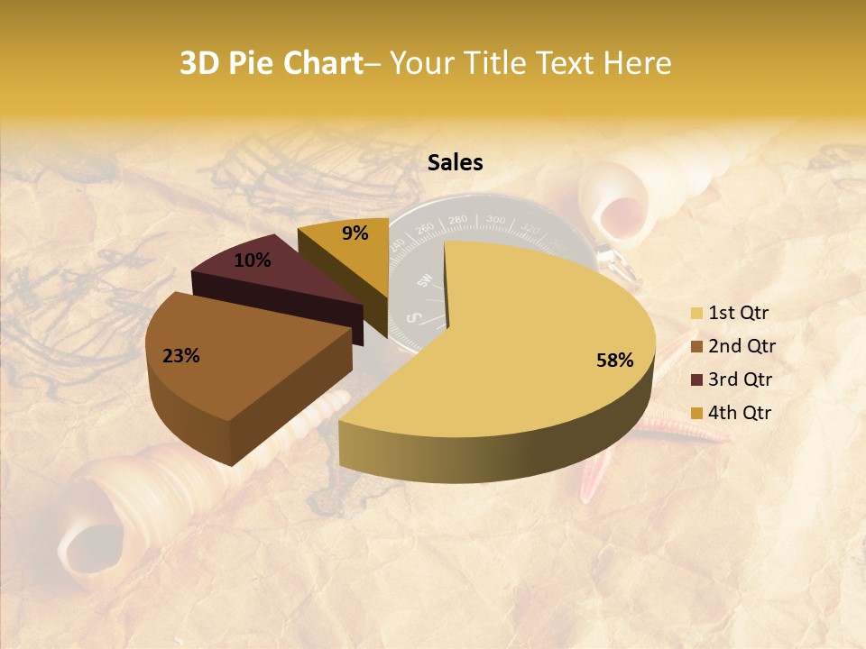 Nautical Compass Idea PowerPoint Template