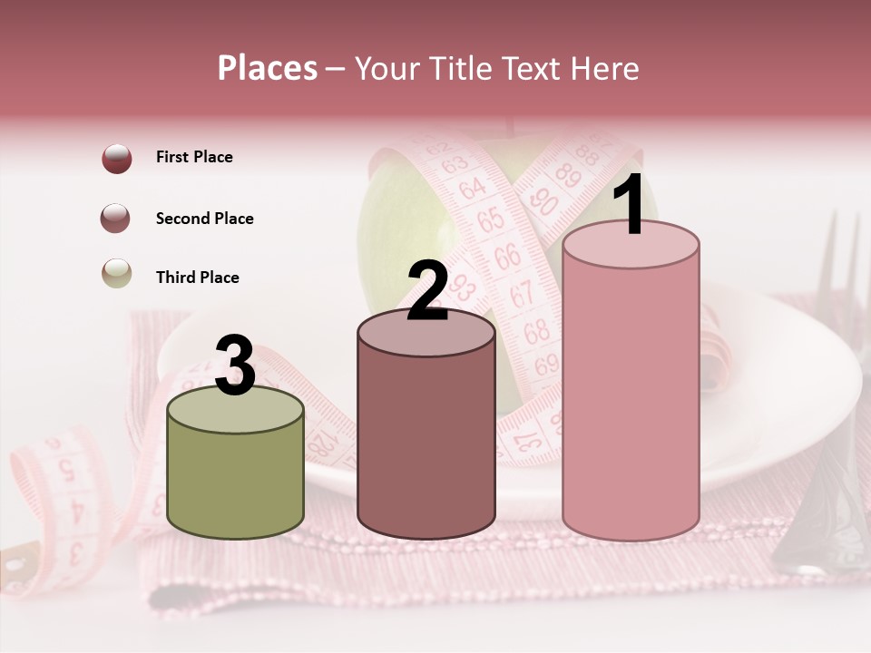 Apple Fork White PowerPoint Template