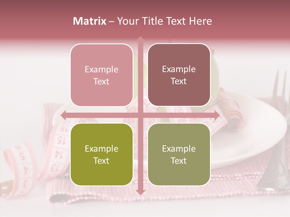 Apple Fork White PowerPoint Template