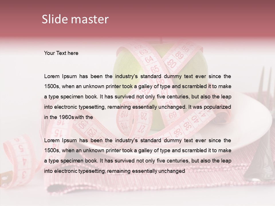 Apple Fork White PowerPoint Template