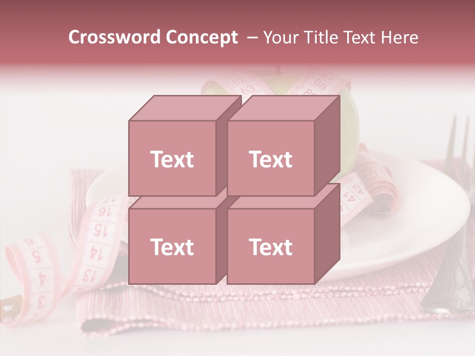 Apple Fork White PowerPoint Template