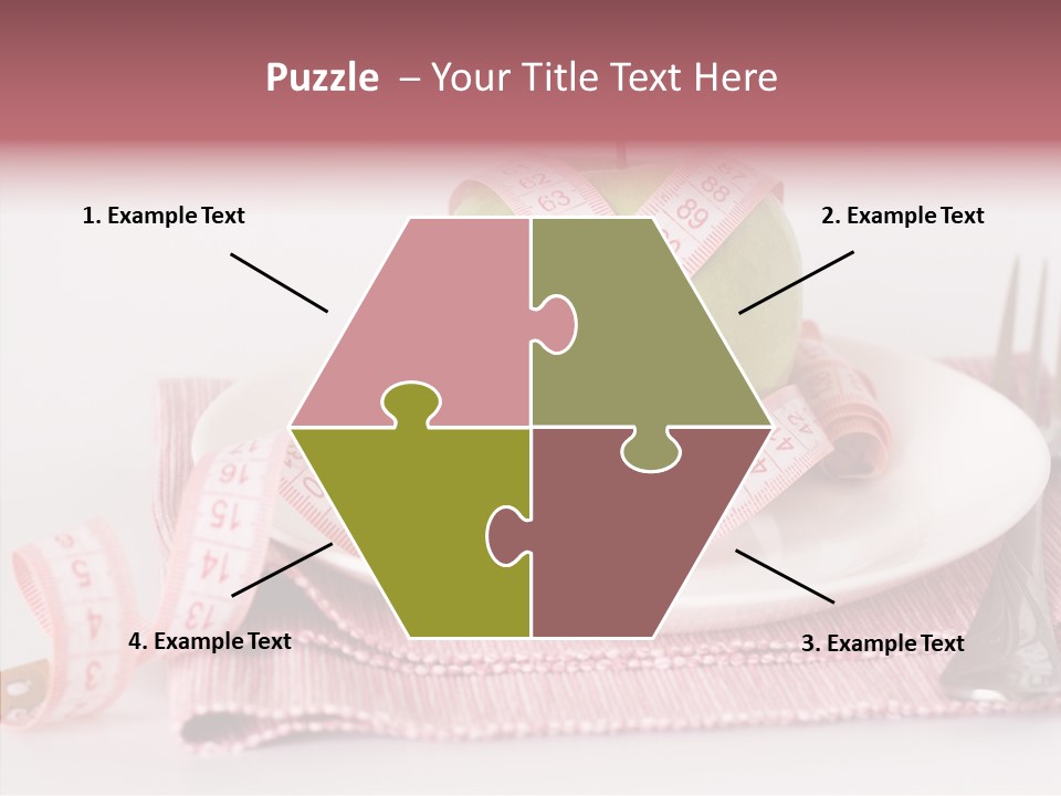 Apple Fork White PowerPoint Template