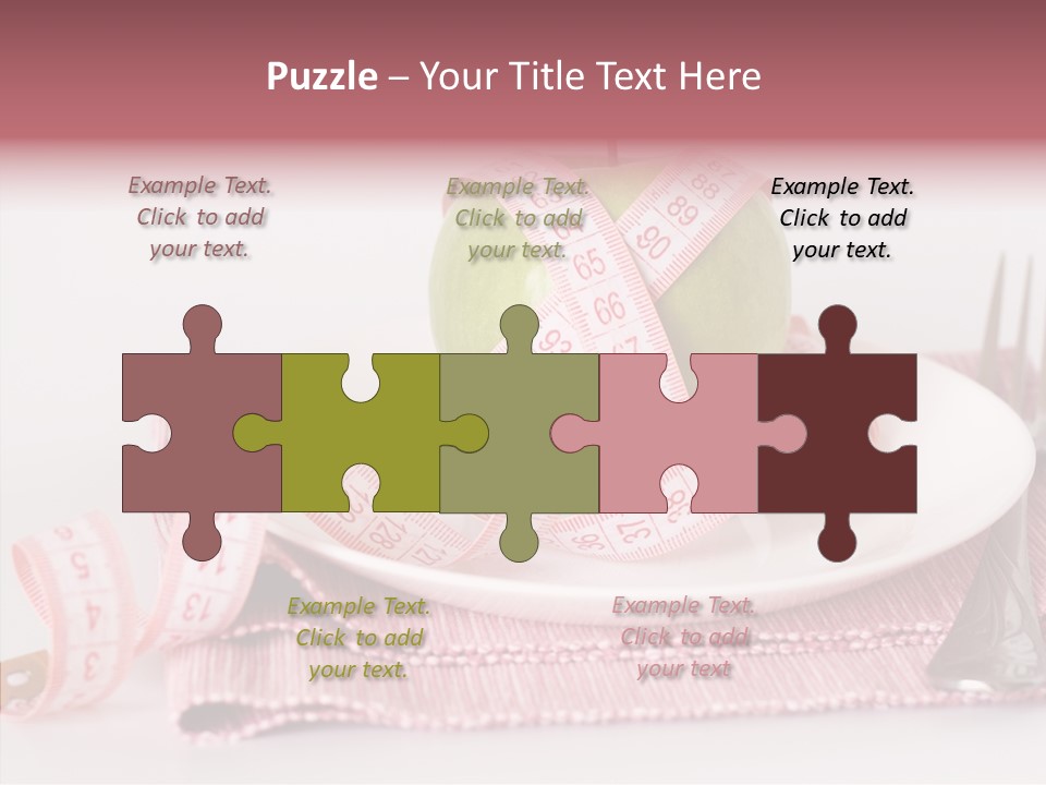 Apple Fork White PowerPoint Template