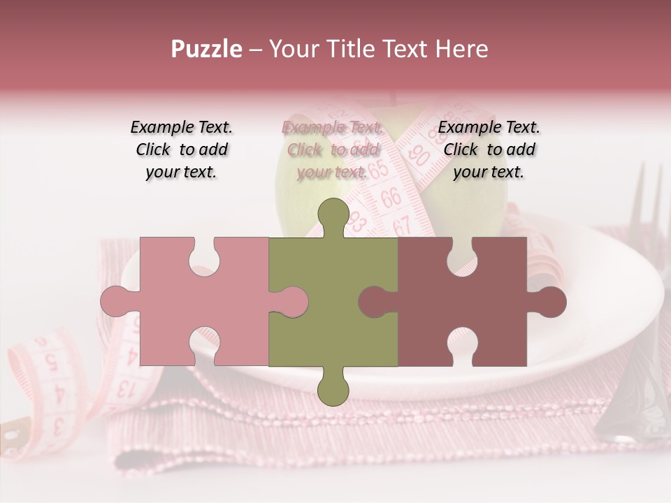 Apple Fork White PowerPoint Template