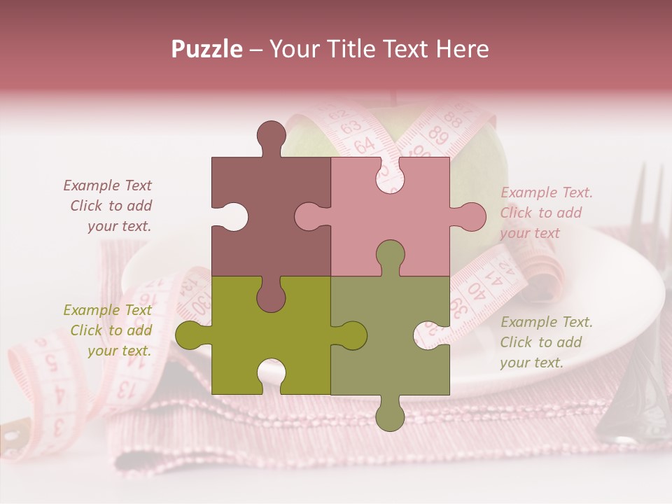 Apple Fork White PowerPoint Template