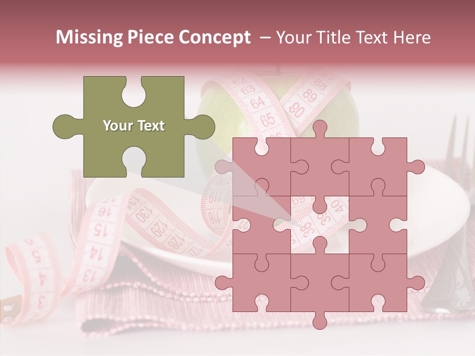 Apple Fork White PowerPoint Template