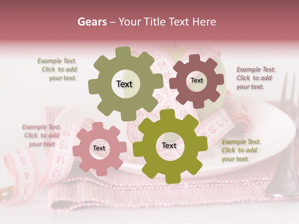 Apple Fork White PowerPoint Template