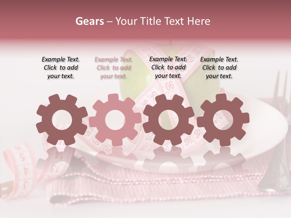 Apple Fork White PowerPoint Template