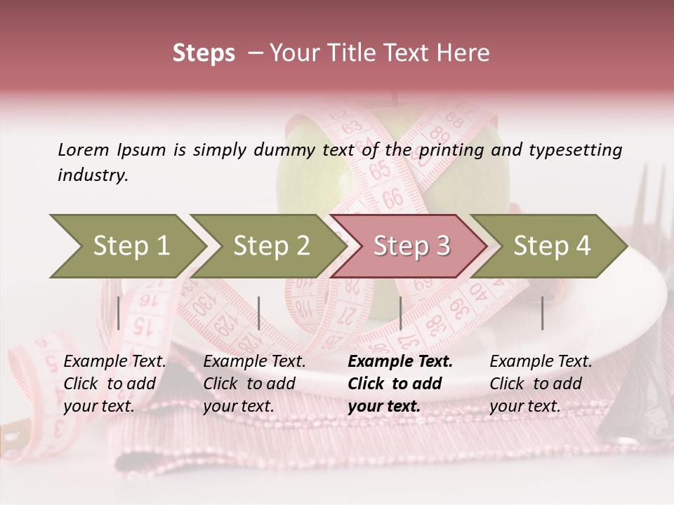 Apple Fork White PowerPoint Template
