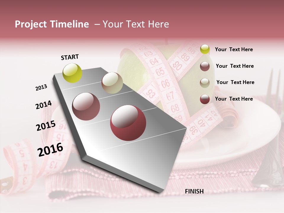 Apple Fork White PowerPoint Template