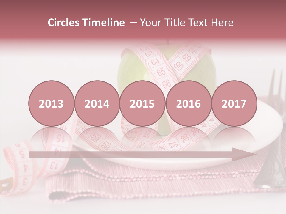 Apple Fork White PowerPoint Template