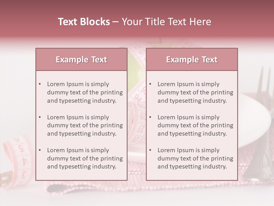 Apple Fork White PowerPoint Template
