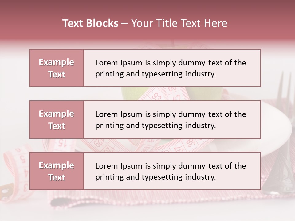 Apple Fork White PowerPoint Template