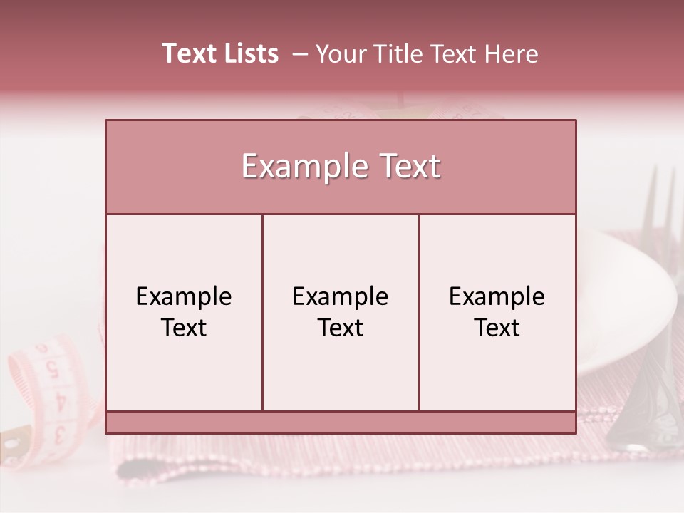 Apple Fork White PowerPoint Template