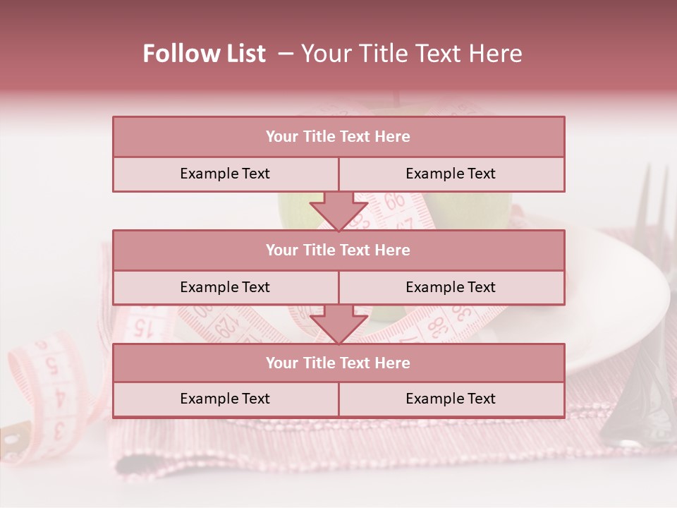 Apple Fork White PowerPoint Template