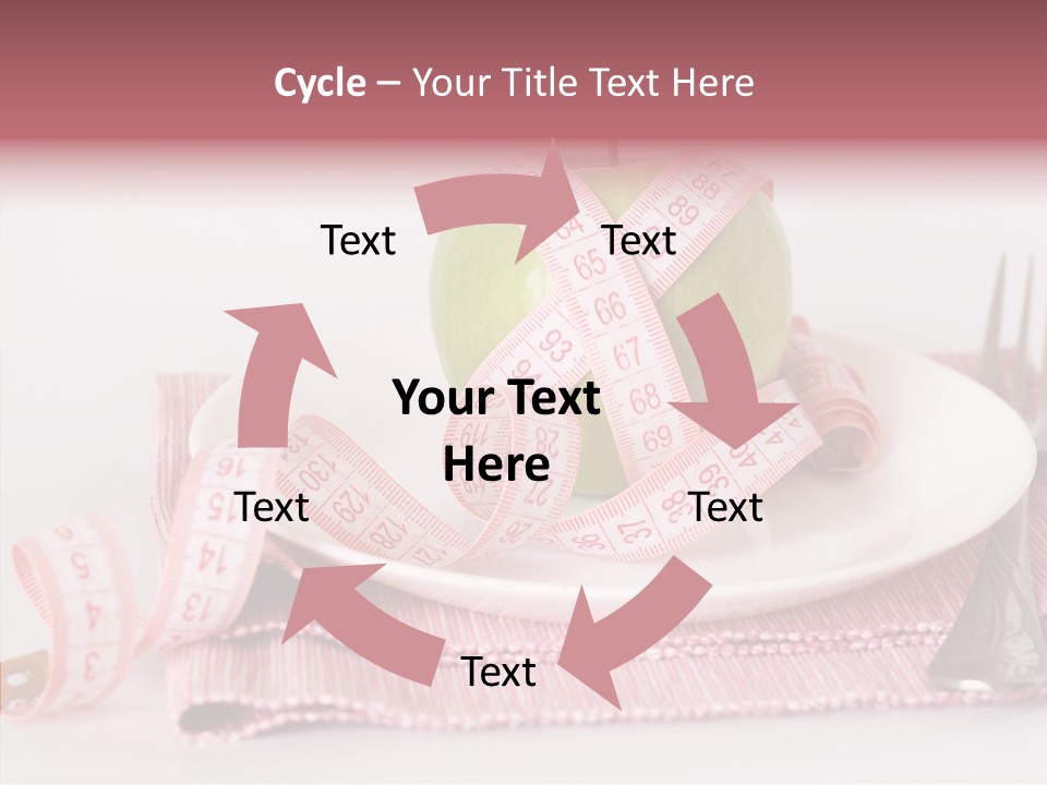 Apple Fork White PowerPoint Template