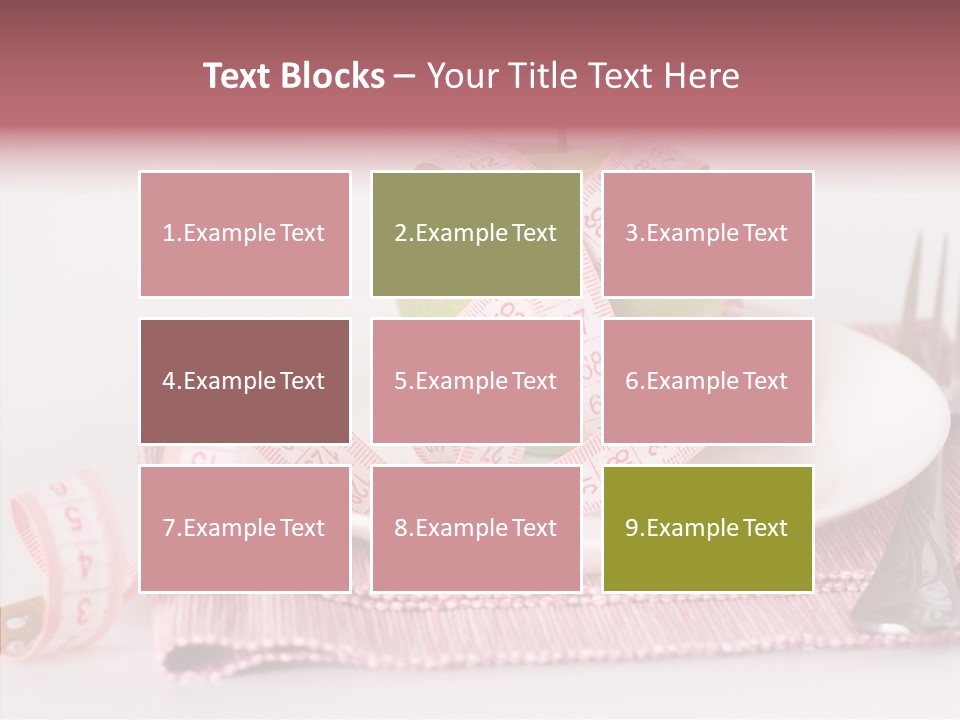 Apple Fork White PowerPoint Template