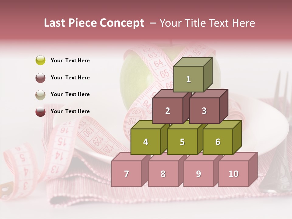 Apple Fork White PowerPoint Template