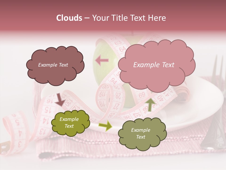 Apple Fork White PowerPoint Template