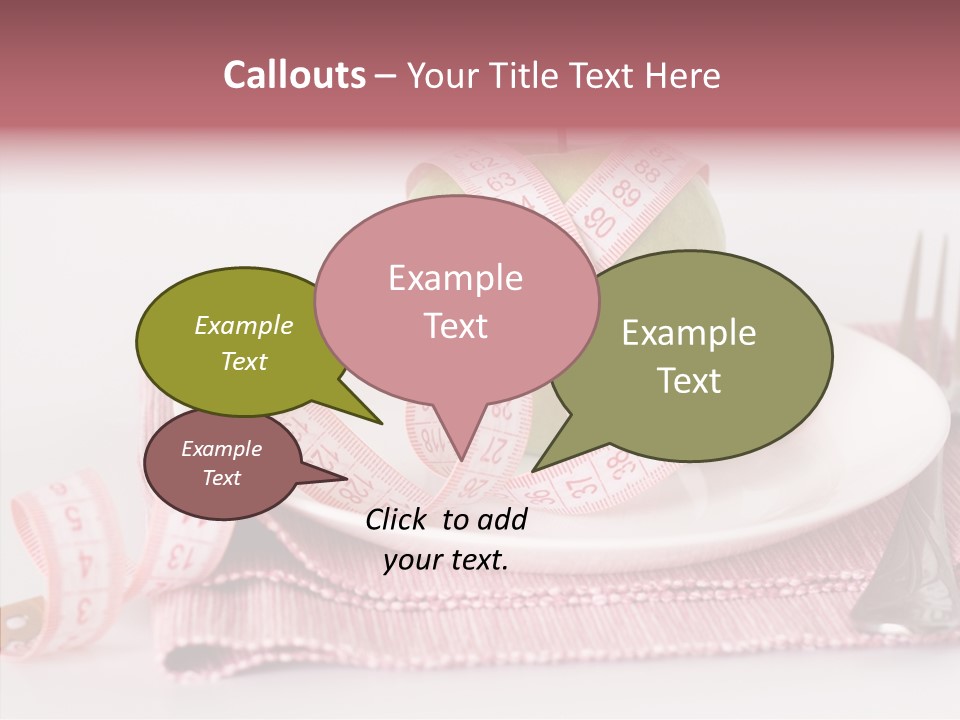 Apple Fork White PowerPoint Template