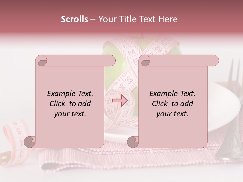 Apple Fork White PowerPoint Template