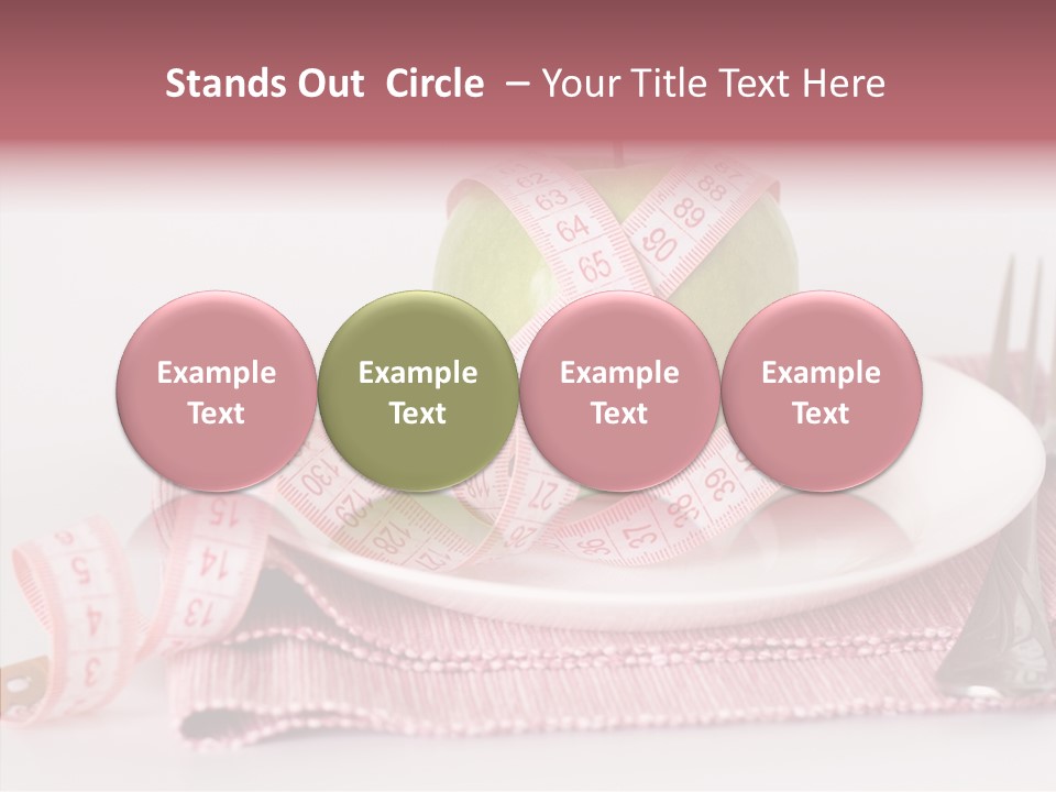 Apple Fork White PowerPoint Template