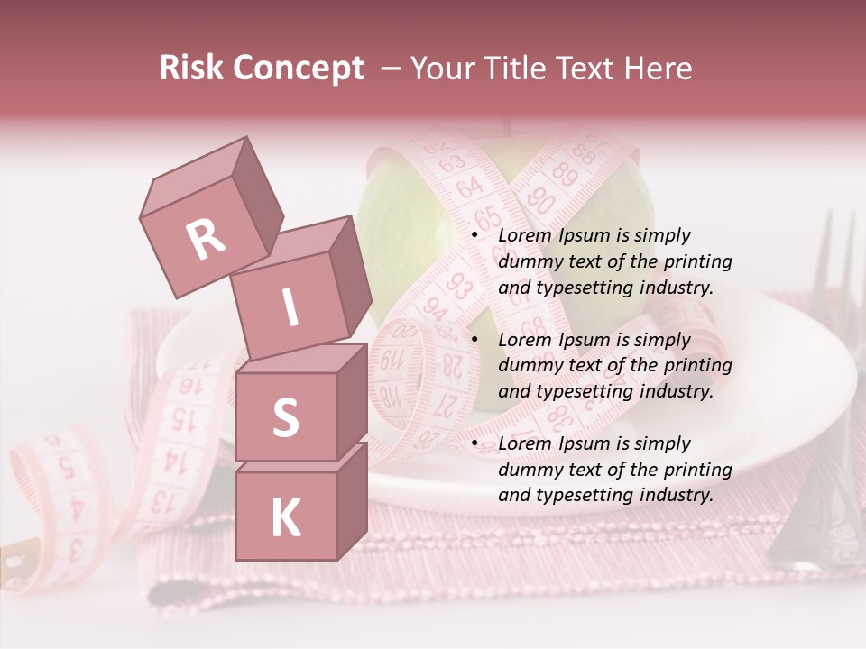 Apple Fork White PowerPoint Template