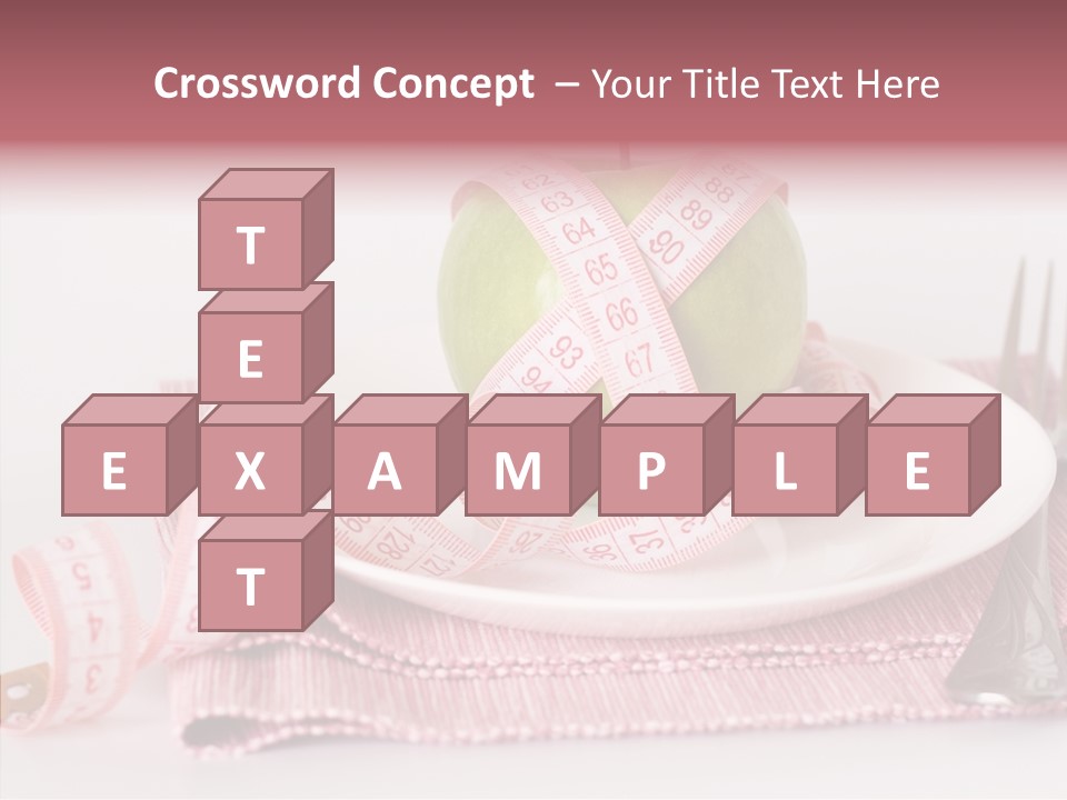 Apple Fork White PowerPoint Template