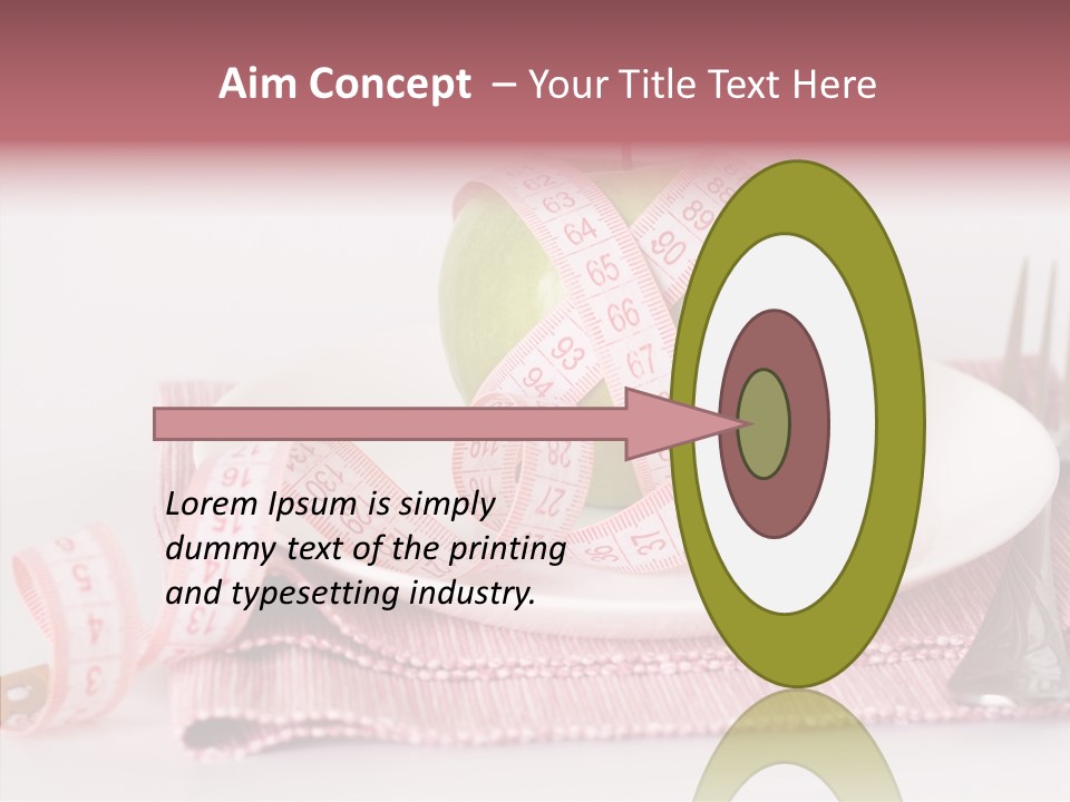 Apple Fork White PowerPoint Template