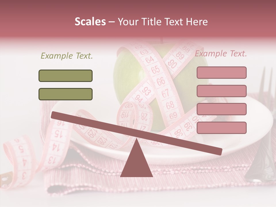 Apple Fork White PowerPoint Template