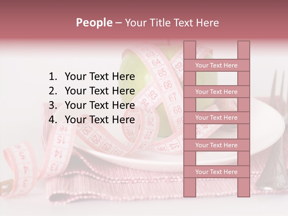 Apple Fork White PowerPoint Template