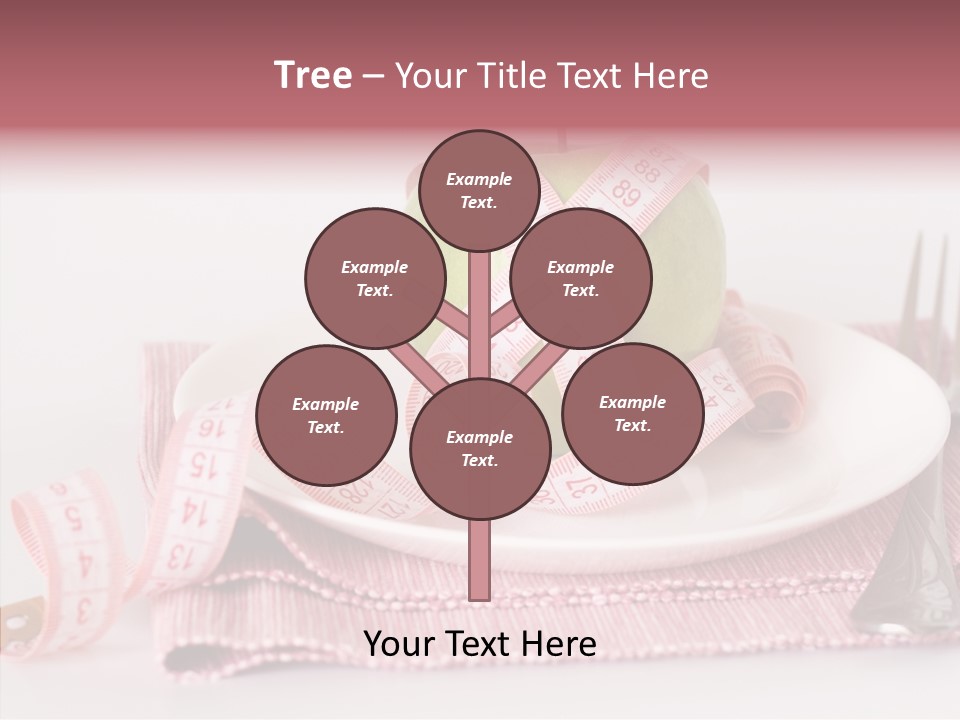 Apple Fork White PowerPoint Template