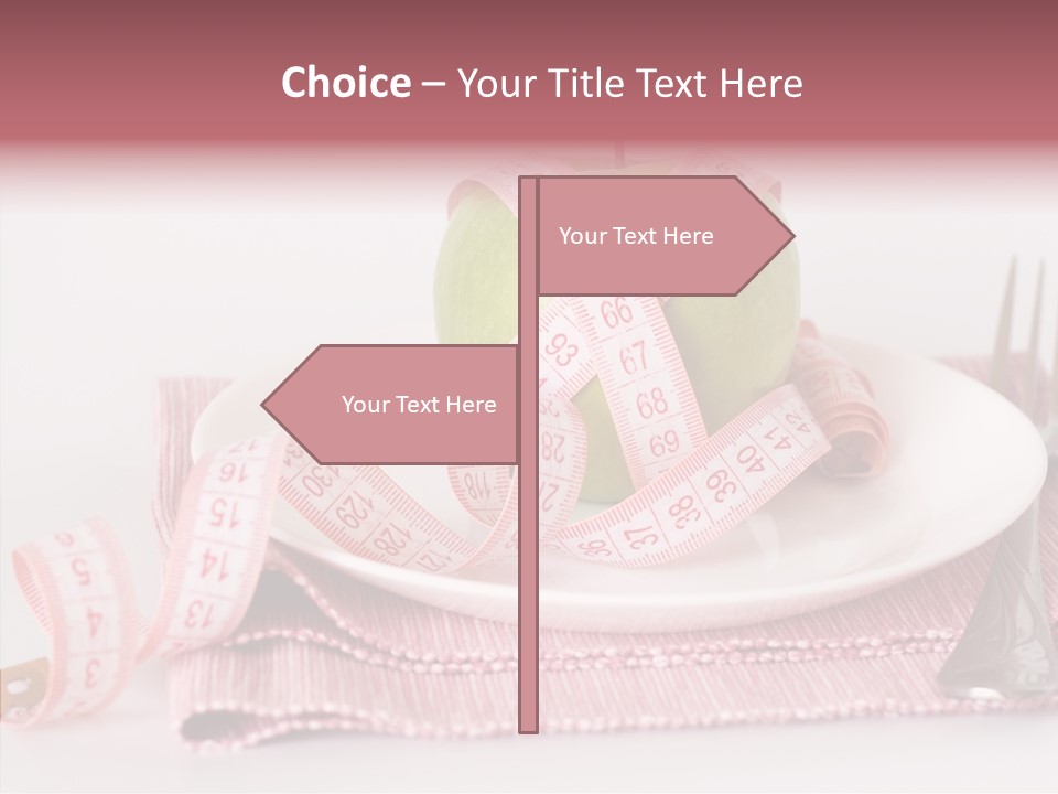 Apple Fork White PowerPoint Template