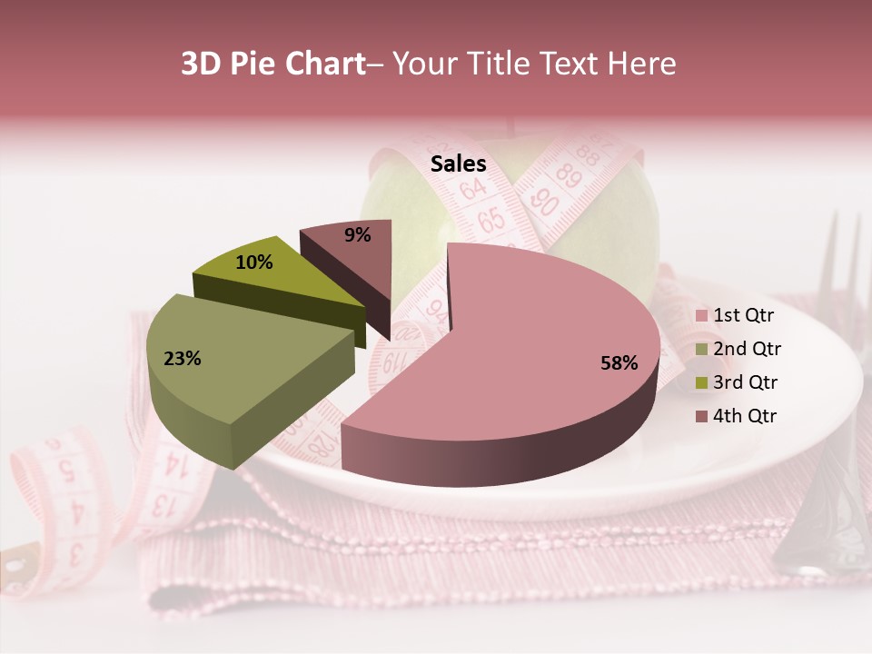 Apple Fork White PowerPoint Template