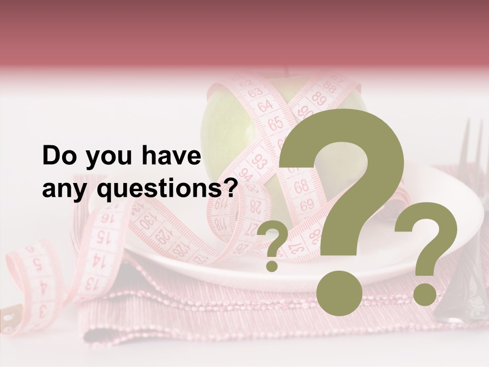 Apple Fork White PowerPoint Template