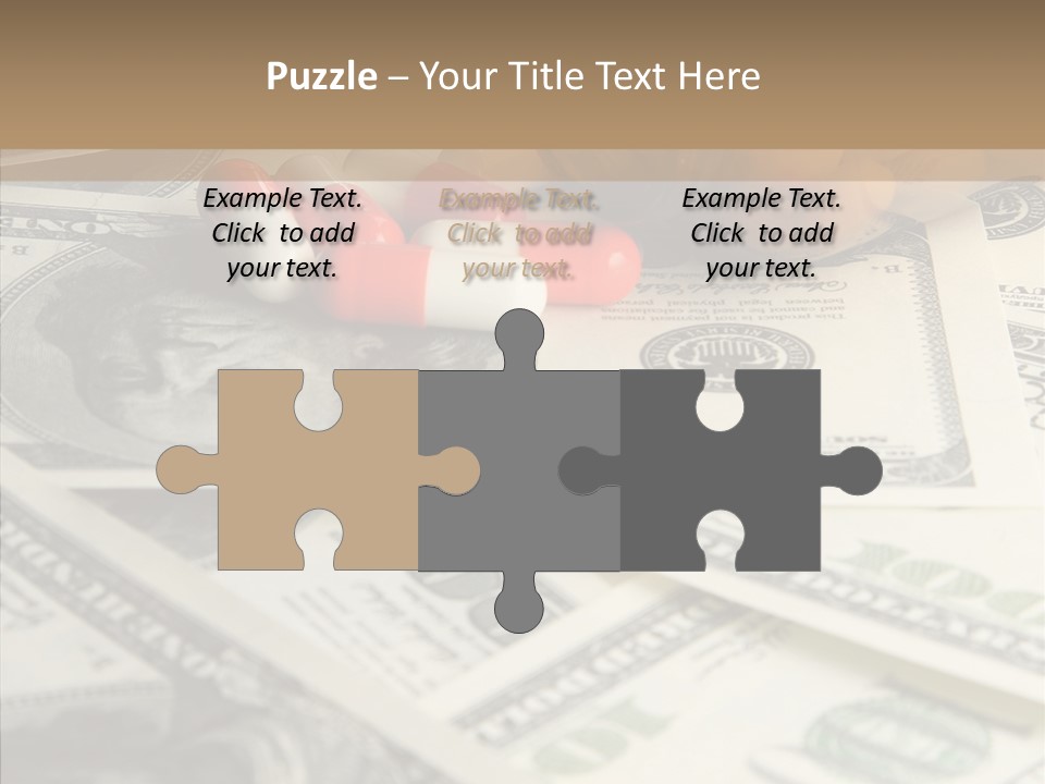 Hundred Economy Equipment PowerPoint Template