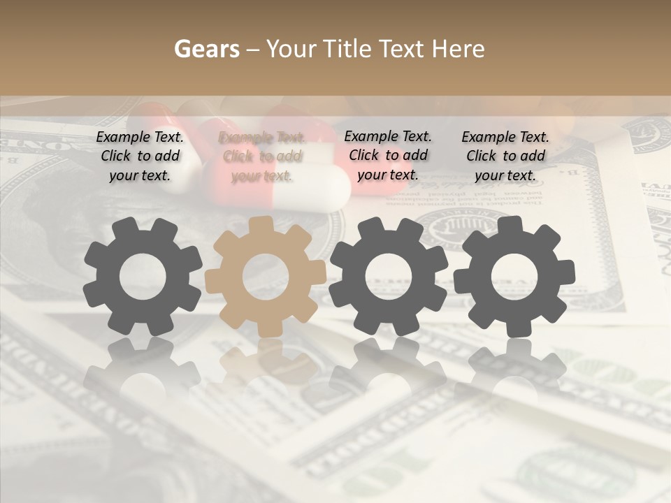 Hundred Economy Equipment PowerPoint Template