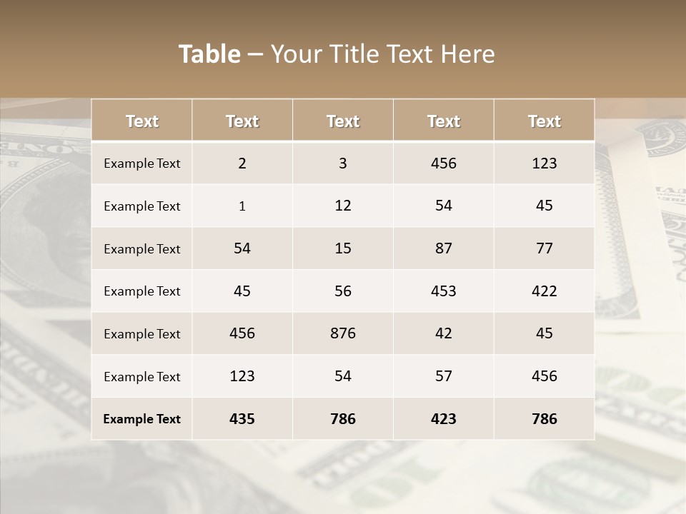 Hundred Economy Equipment PowerPoint Template
