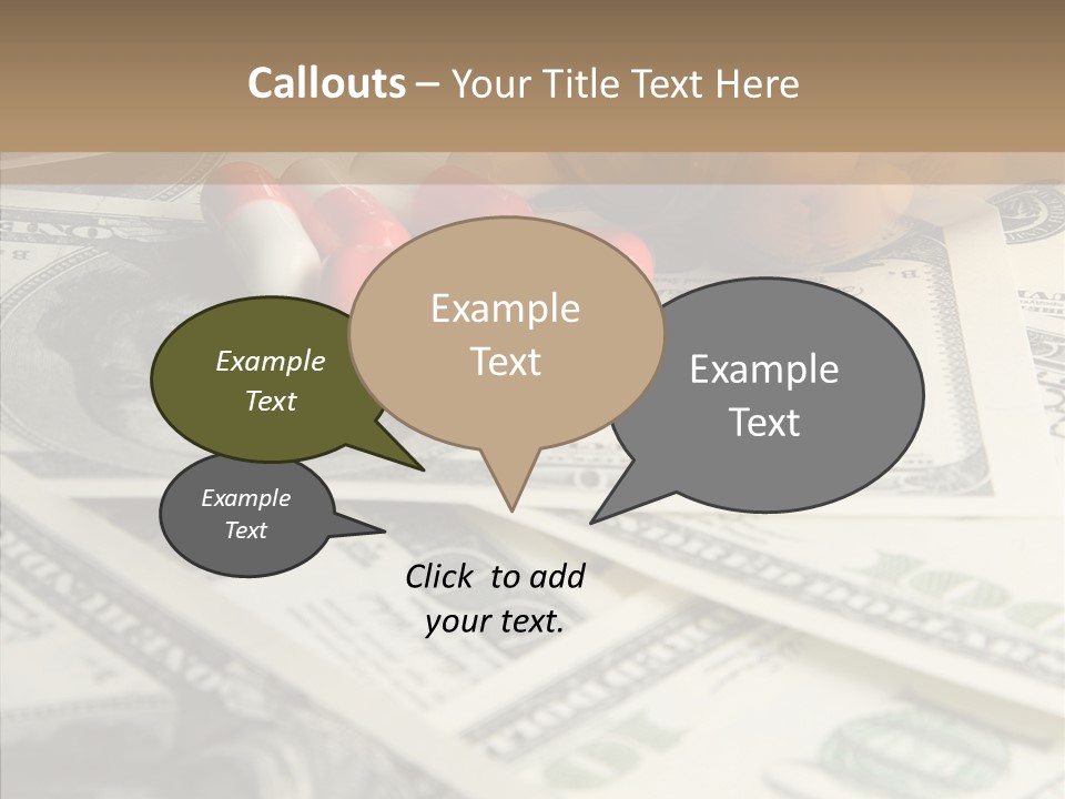 Hundred Economy Equipment PowerPoint Template