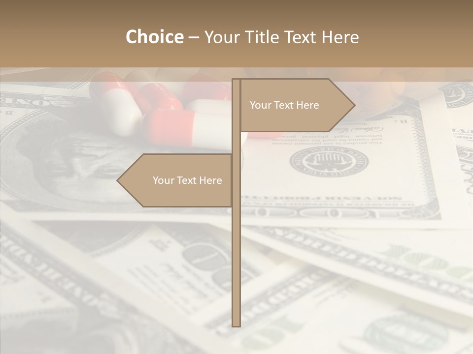 Hundred Economy Equipment PowerPoint Template