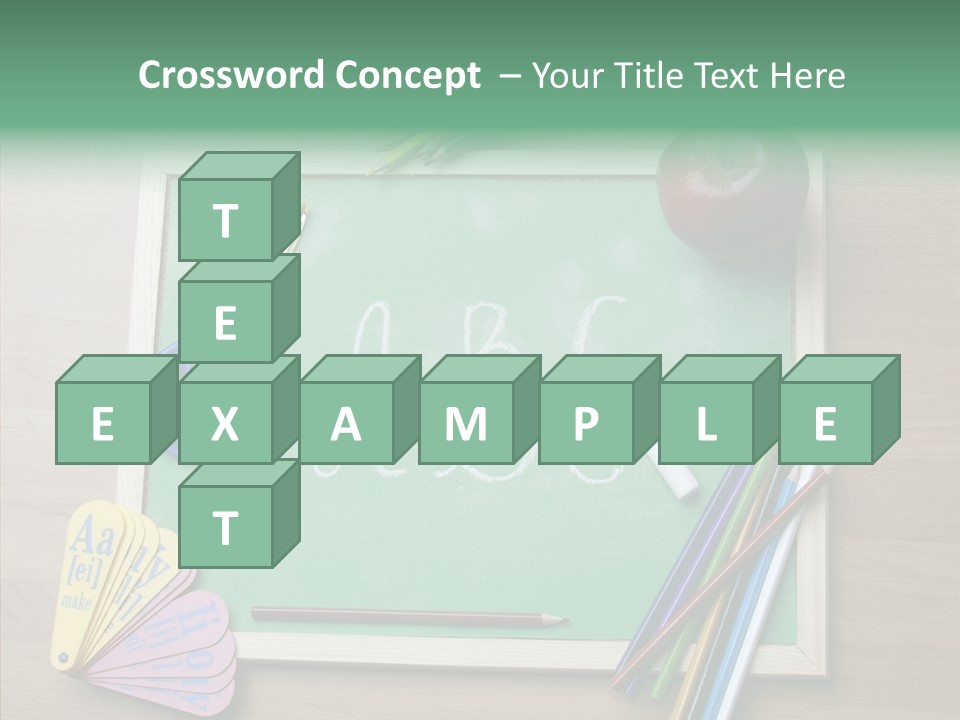 College Educate Board PowerPoint Template