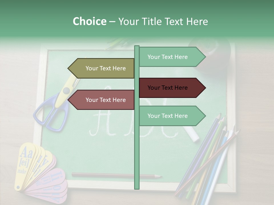 College Educate Board PowerPoint Template