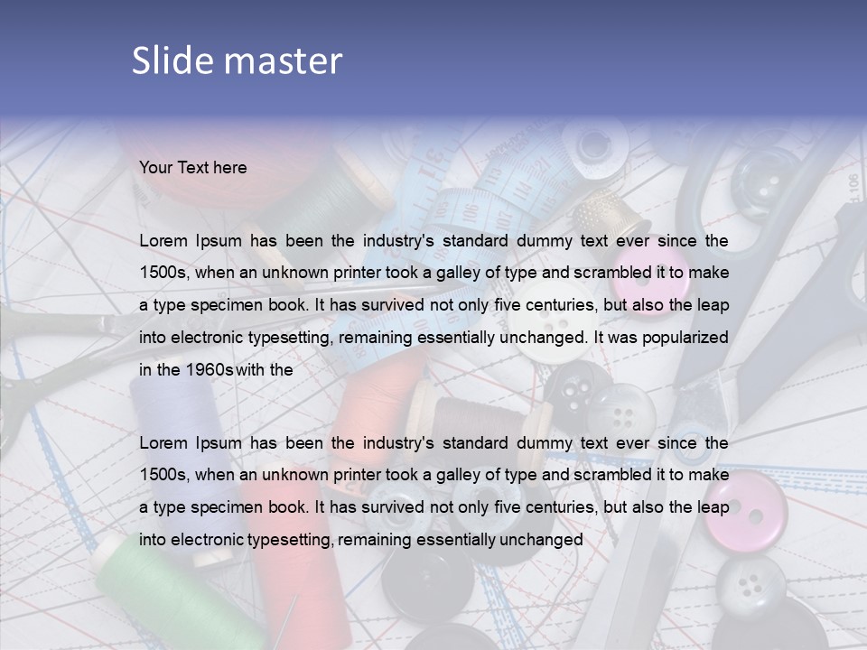 Bobbin Hobby Tailoring PowerPoint Template