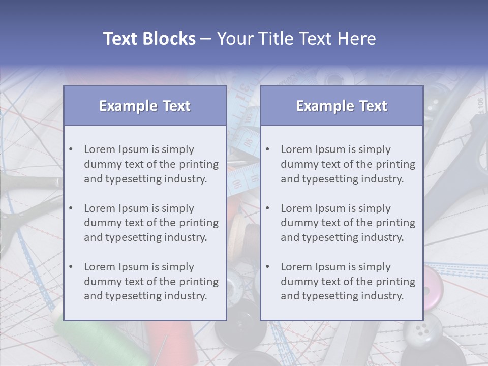Bobbin Hobby Tailoring PowerPoint Template
