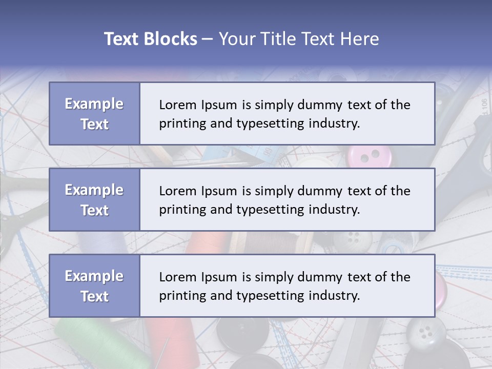 Bobbin Hobby Tailoring PowerPoint Template