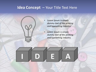 Bobbin Hobby Tailoring PowerPoint Template