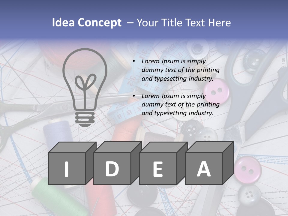 Bobbin Hobby Tailoring PowerPoint Template