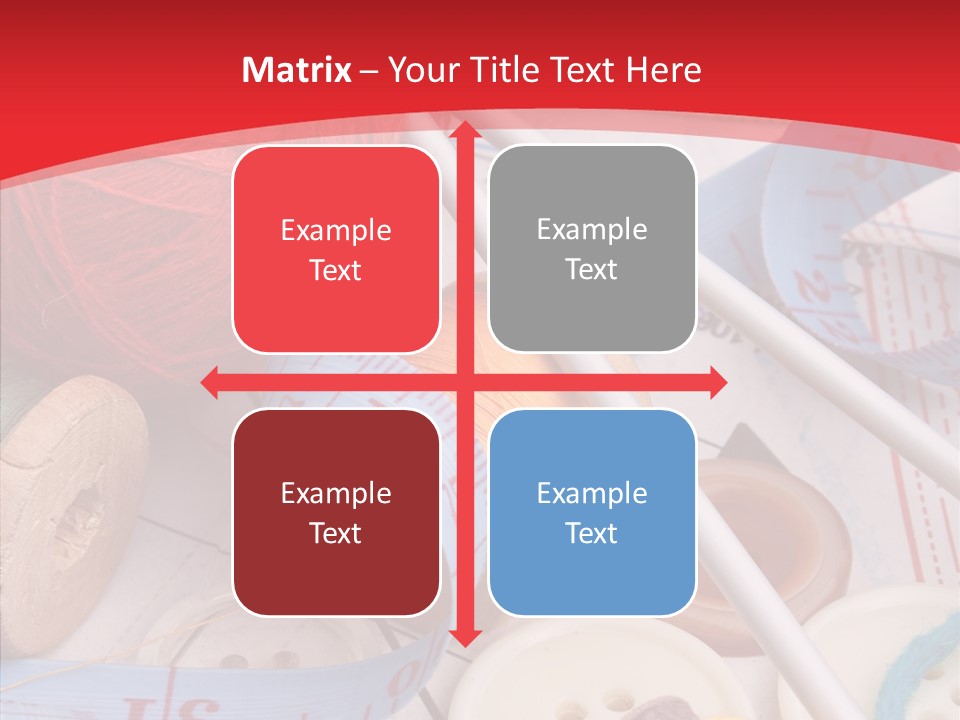 Embroidery Tailor Spool PowerPoint Template