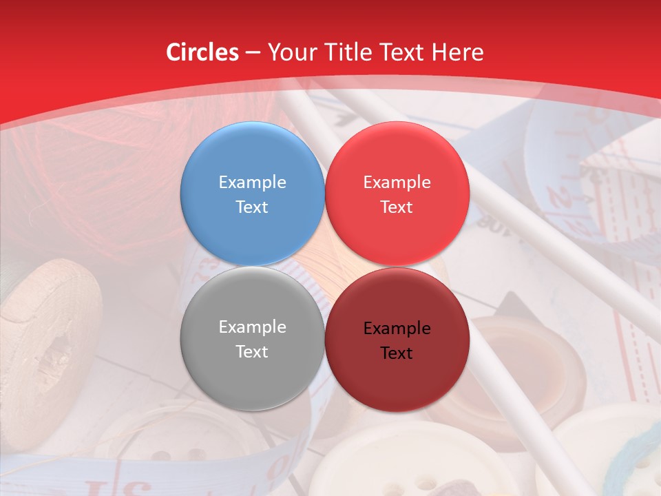 Embroidery Tailor Spool PowerPoint Template