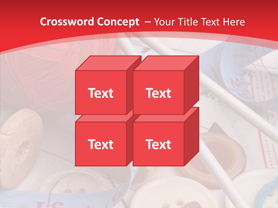 Embroidery Tailor Spool PowerPoint Template